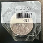 1997 American Silver Eagle 1 Oz Silver Dollar BU Coin Uncirculated Toning Spot