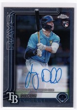 Logan Driscoll ROOKIE AUTOGRAPH RC 2025 Topps Chrome #RA-LDR Tampa Bay Rays