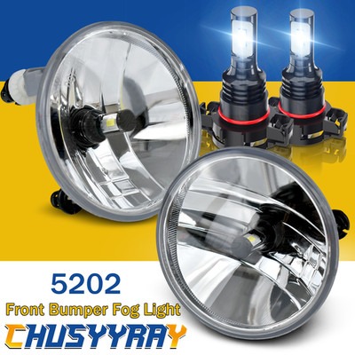 Pair Bumper LED Fog Lights Driving Lamps For Jeep Patriot 2010-2017 Replacement