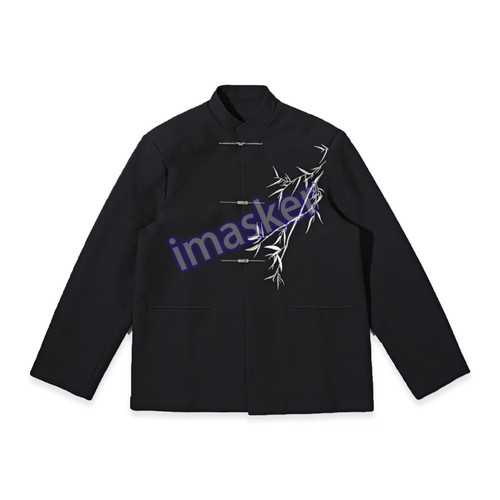 Ethno Stil Herren Anzug Tang Stil Chinesische Stickerei Langarm Hose & Jacke - Bild 12 von 19