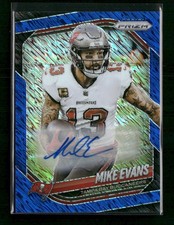2025 Panini Prizm Prizm Autographs Blue Shimmer Mike Evans #/25 Auto #225