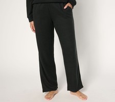Cuddl Duds Jersey Back Sweater Lounge Pants Black M New