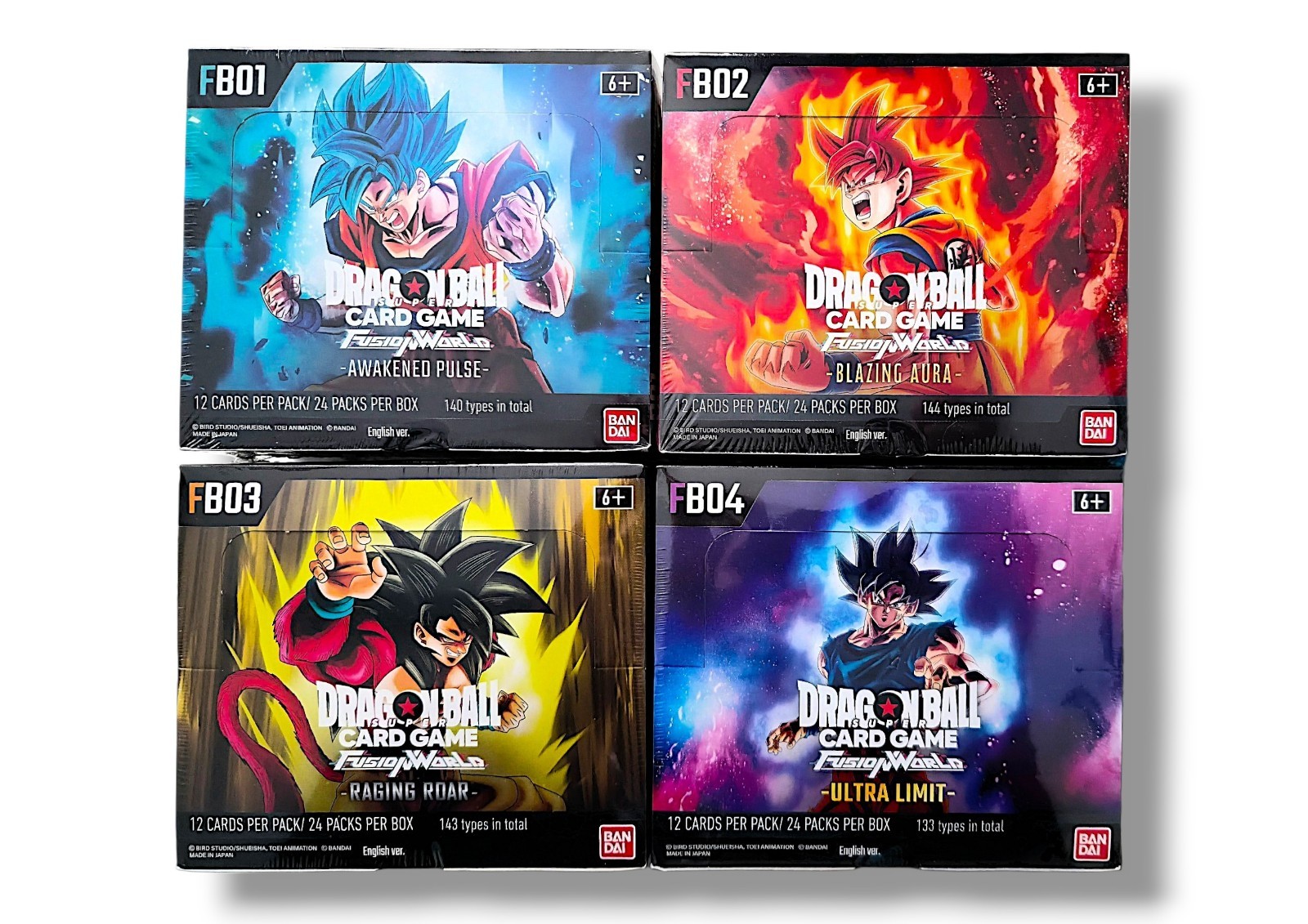 Dragon Ball Super Card Game Fusion World Display FB01, FB02, FB03, FB04 NUEVO ENG