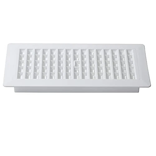 Decor Grates PL410-WH 4-Inch by 10-Inch Plastic Floor Register, White - Image 2 of 4