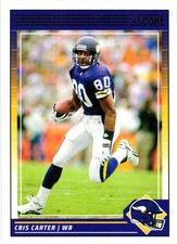 2024 Panini Score CRIS CARTER 292 Minnesota Vikings Football Trading Card HOF