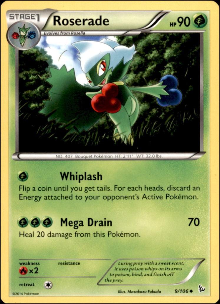 Pokemon - Roserade #9/106 - FLF Uncommon