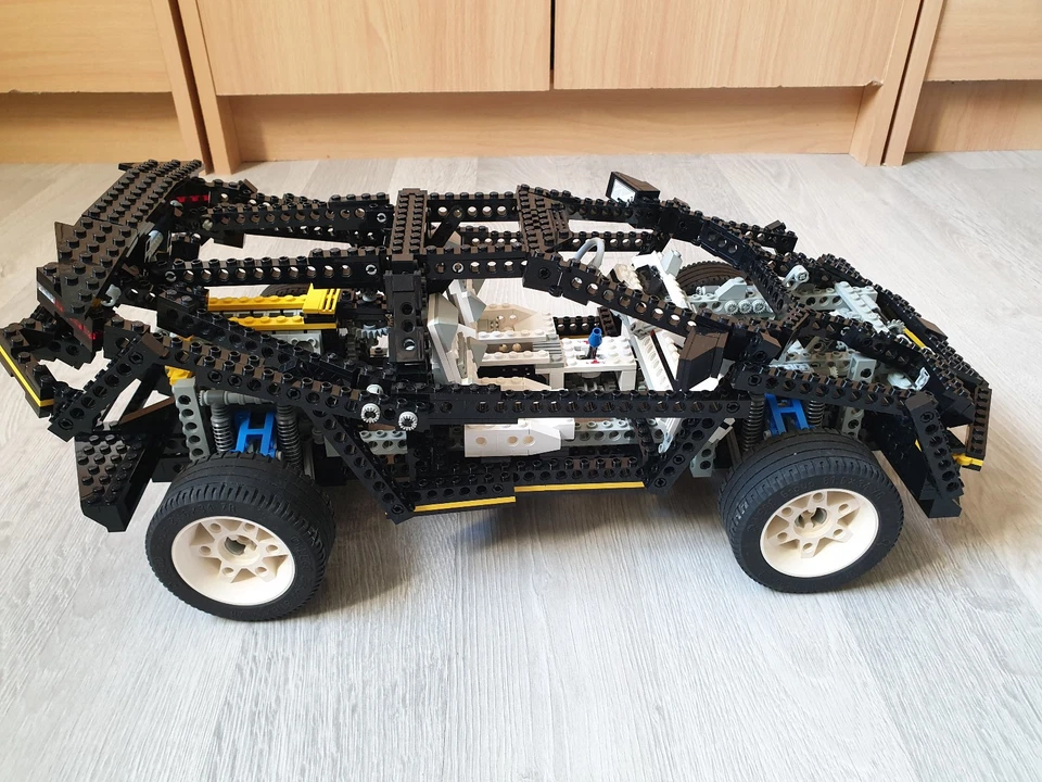 LEGO TECHNIC 8880 SUPER CAR VOITURE NOIRE SANS NOTICE NI BOITE - Photo 4/4