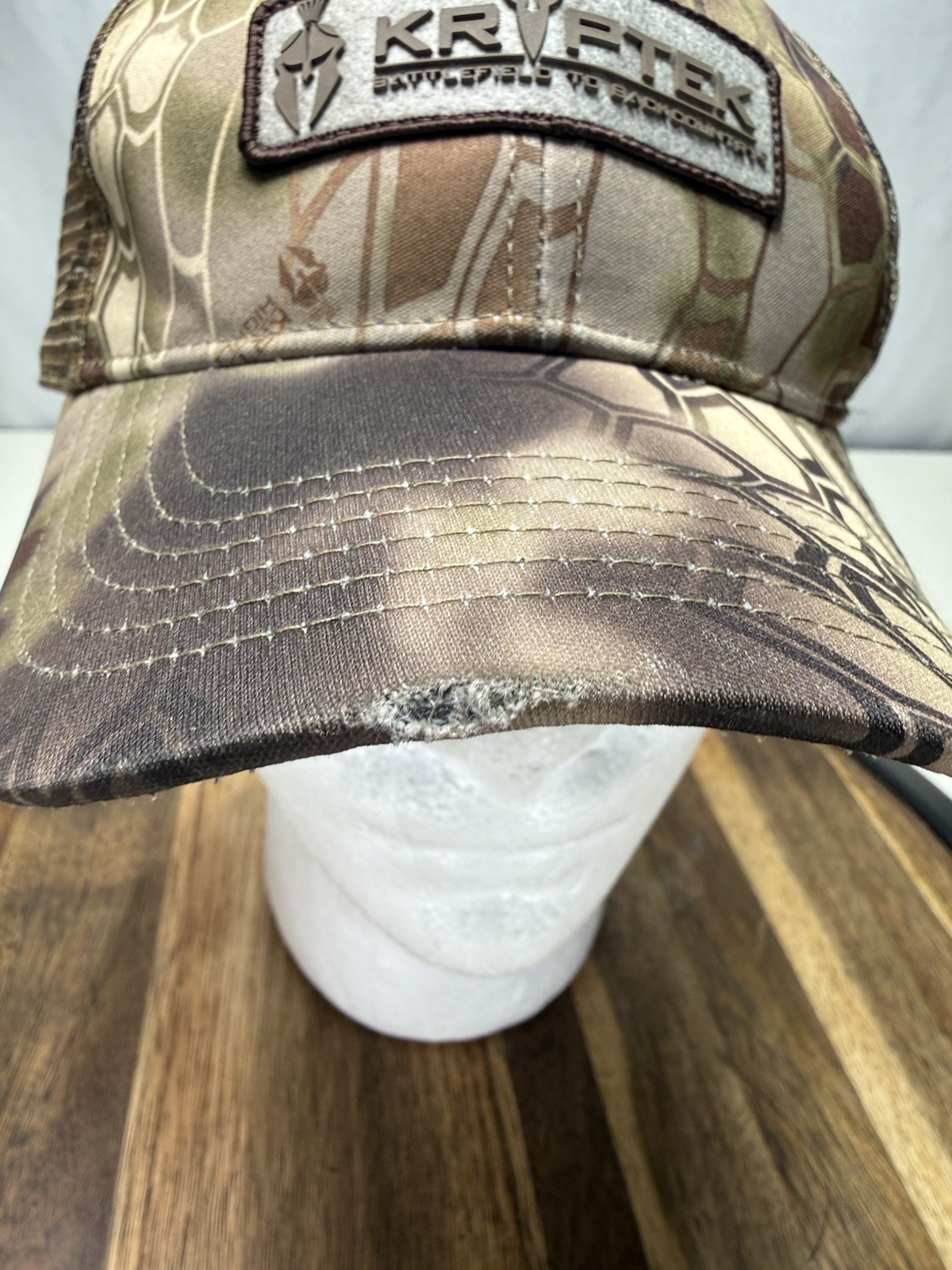 Kryptek Logo Patch Strapback Hat Multicolor Camo … - image 6