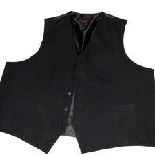 Mens VEST black mens size 2XL costume Victorian Edwardian costume