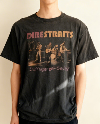 Dire Straits Band Sultan Of Swing Charcoal T Shirt Full Size S-5XL NWT