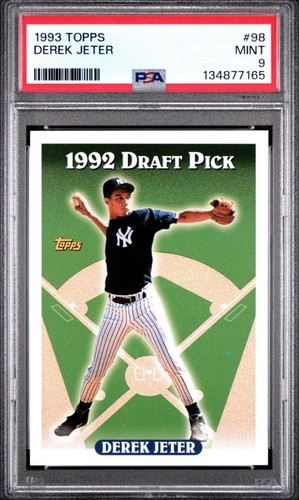 1993 Topps #98 Derek Jeter RC / PSA-9 MINT / Should be 10 IMHO - Please Read