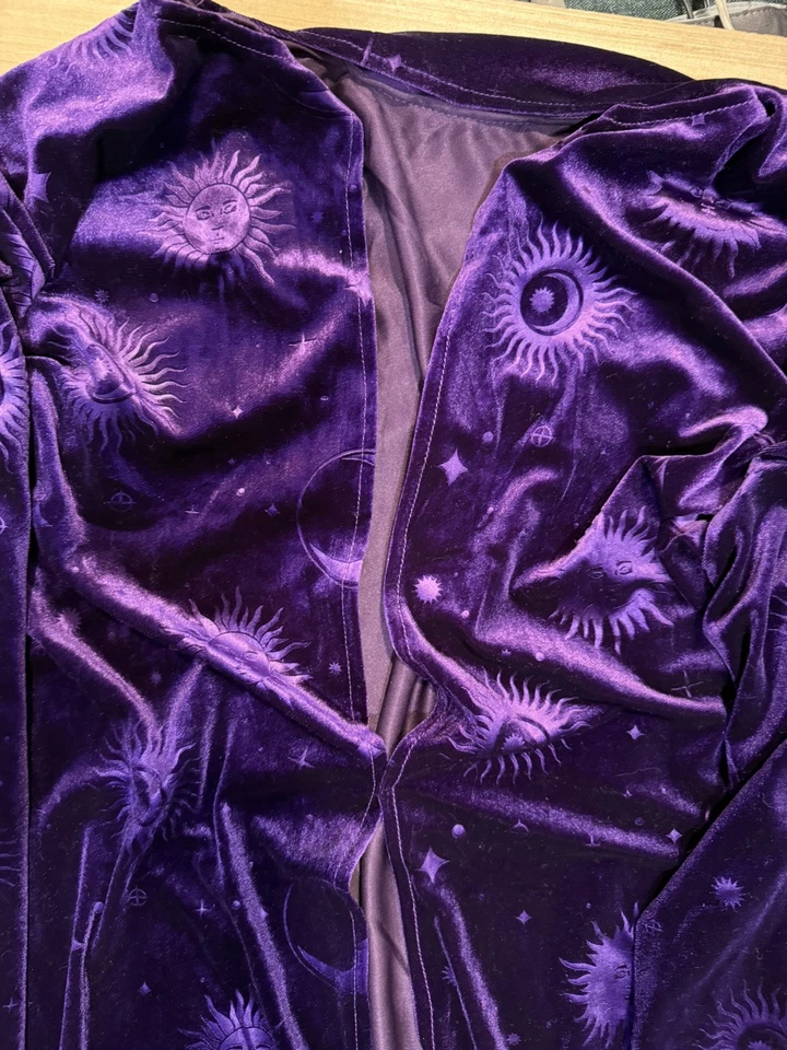 VTG Wizard Cloak Witchcraft Renaissance Medieval Cosplay Costume Fortune Teller - Image 2 of 3