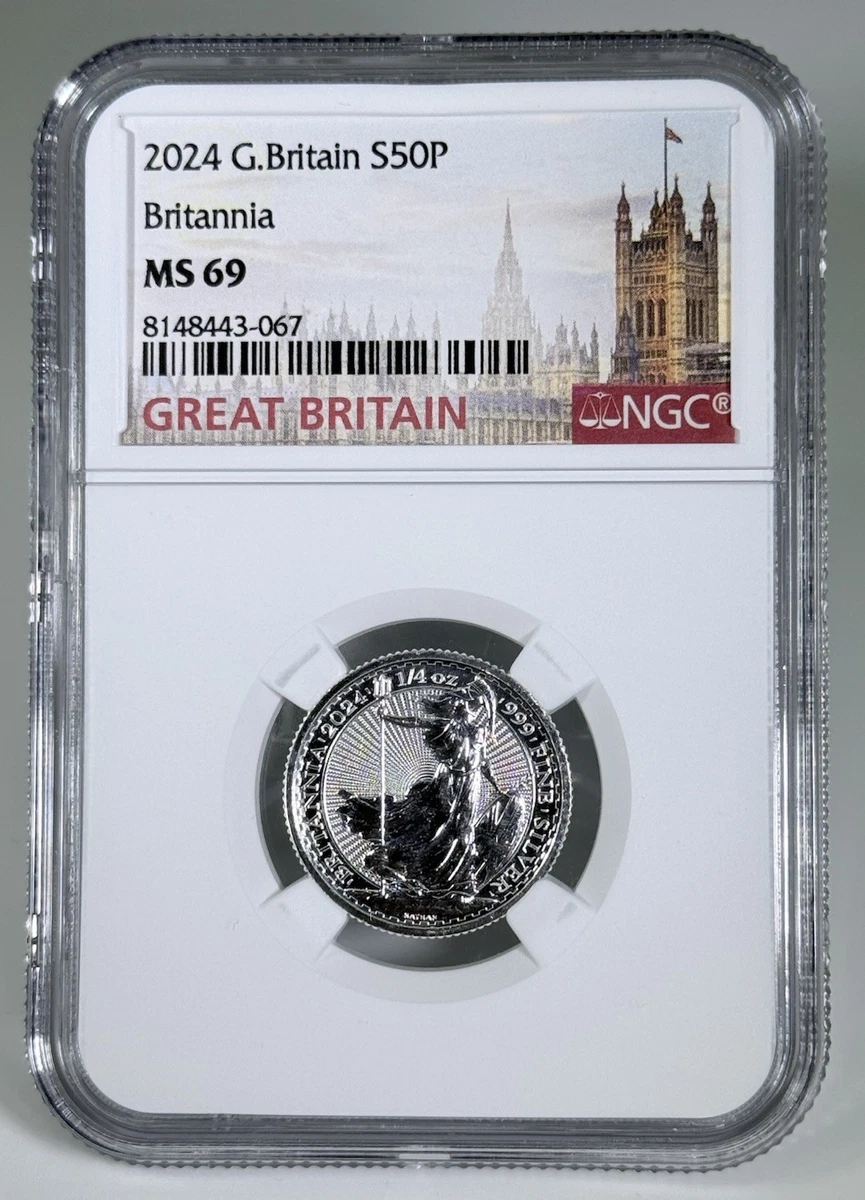UK Britannia MS 69 NGC Certified Silver Bullion Coins for sale | eBay