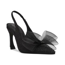 Women's Alegro Bow Slingback Pumps Black Bling