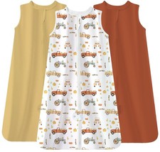 3-Pack Baby Sleep Sacks 15-24 Months, Soft Wearable Blankets with Safe Zippers