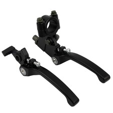 7/8" 22mm CNC Brake Clutch Lever Kit,Motorcycle Folding Clutch Brake Black
