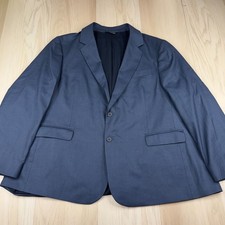Kirrin Finch Womens Blue Two Button Business Single Breasted Blazer Size 4XL