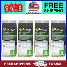  4 pack Purina Tidy Cats Breeze, Refill Pack of Bright Lemongrass Cat Litter Pad