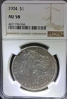1904-P NGC AU58 Morgan Silver Dollar $1 Coin Better Date