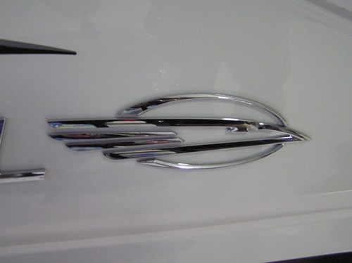 GENUINE CHAPARRAL BIRD HEAD LOGO CHROME 9.5 X 3" 14-00147 - Picture 2 of 6