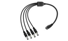 4 Way DC Power Splitter Supply Extension Cable 12V for CCTV Camera/DVR/PSU Lead