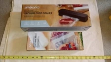 AMBIANO Vacuum Food Sealer, NIB, with Addl Box of Sealer Bag Rolls, 120 Watt.