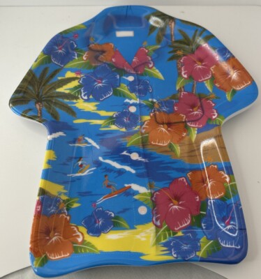 Lot of Aloha Hawaiian Beach Melamine Plastic Plates 8