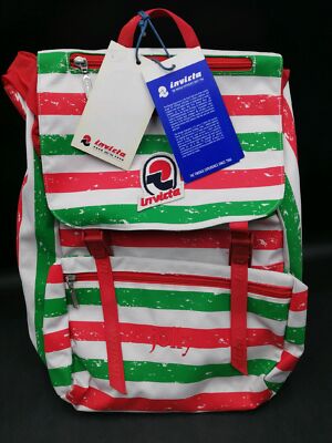 INVICTA TEMPO BACKPACK Free Jolly 3 Italy Flag School Folder Bag Italy RARE