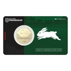 2024 Australia National Rugby League $1 Coin in Card - South Sydney Rabbitiohs