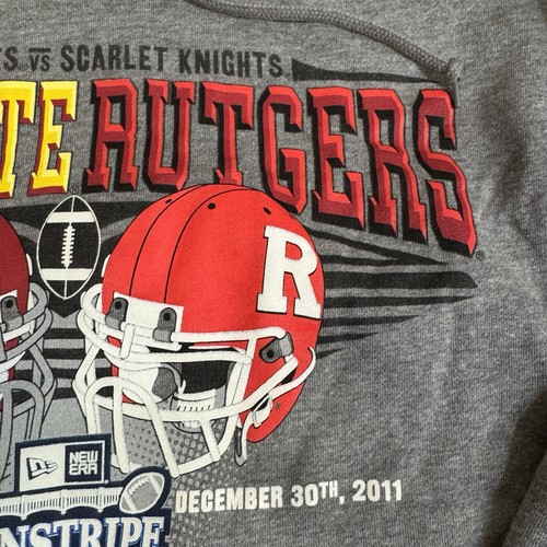 Iowa State Cyclones Hoodie Mens Large Gray Pullover Sweatshirt Pinstripe Bowl - Picture 5 of 10