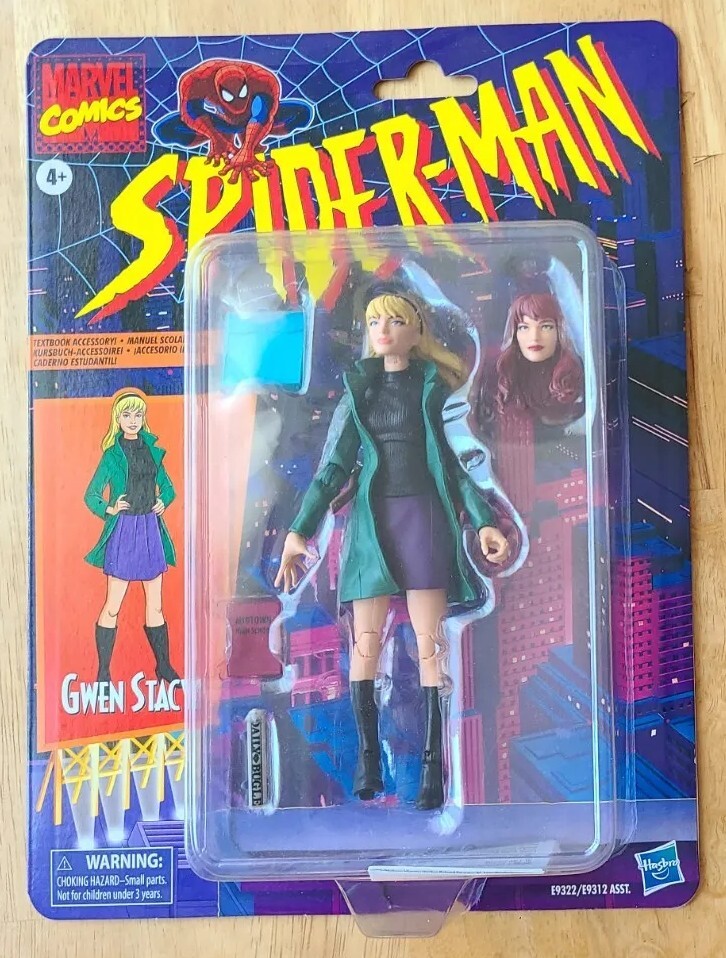 マーベルレジェンドレトロ グウェン・ステイシー マーベルレジェンド スパイダーマン レトロシリーズ ケイン 6