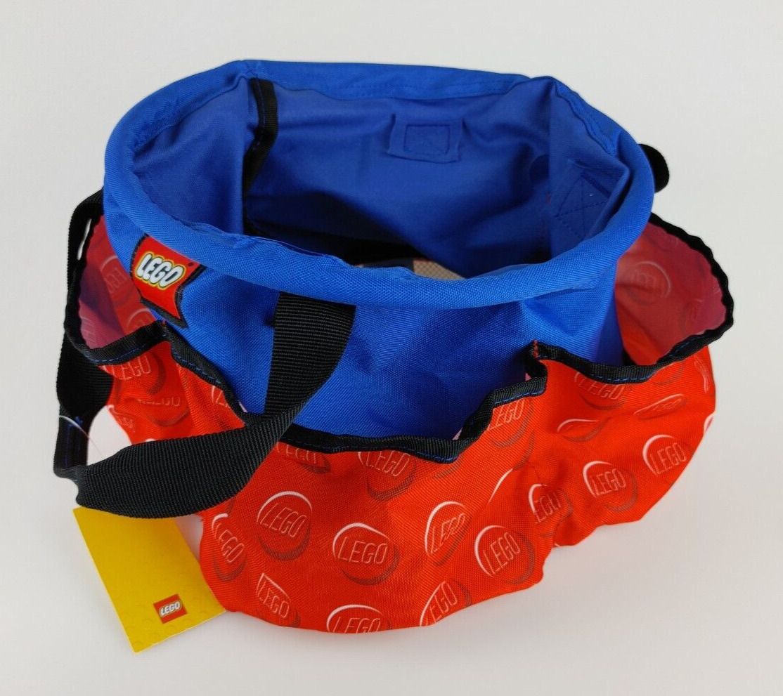 LEGO Big Storage Bucket Soft Bag with Handles Red & Blue #TT0211