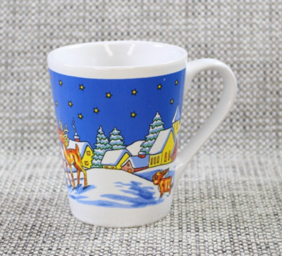 Vintage Van Well Wellco Design Germany Weihnachten Nikolaus Tasse Kaffeetasse
