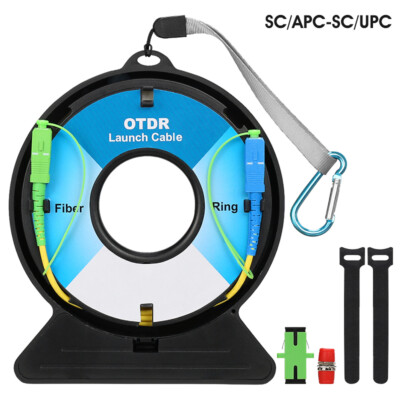 300M SC/APC-SC/UPC OTDR Launch Cable Box 9/125μm G652D SM 1310/1550nm Fiber Ring