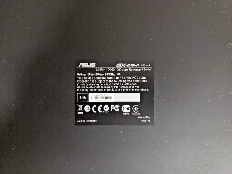 Asus GX-D1241 ver.2 24-Port 10/100/1000 Gigabit Ethernet Switch - Image 2 of 3