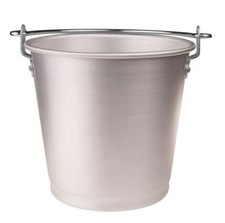 Secchio bidone per il latte con manico alluminio puro FASA uso professionale