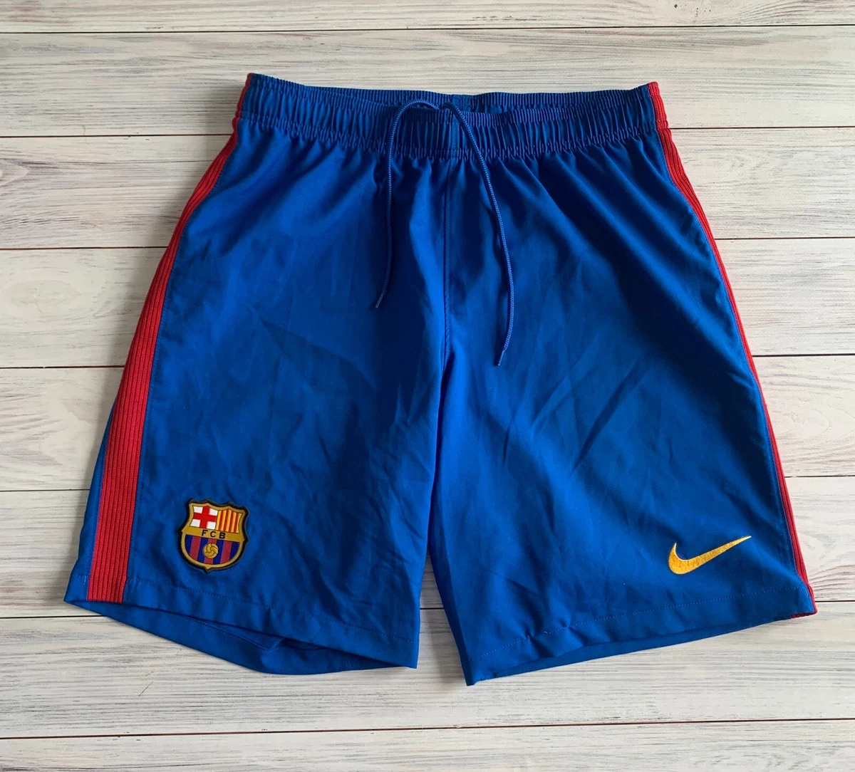FC Barcelona Football Soccer Shorts Nike size M eBay
