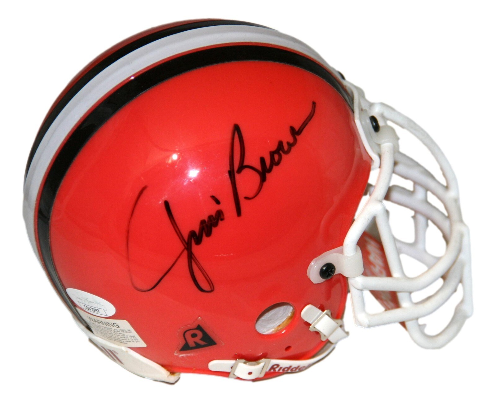 Jim Brown Autographed Signed Cleveland Browns Authentic Mini Helmet JSA 
