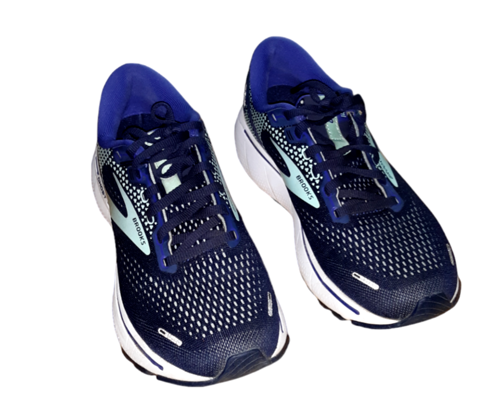 Brooks Ghost 14 Size 8M Peacoat Yucca Navy Athletic Running Sneakers