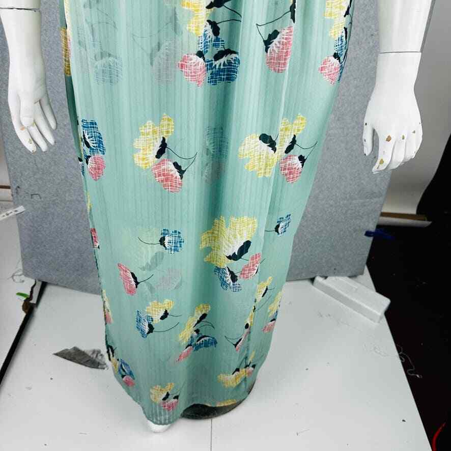 New Sienna Sky Womans Sz Large Dress Sleeveless Green Lined Floral NWT |  eBay