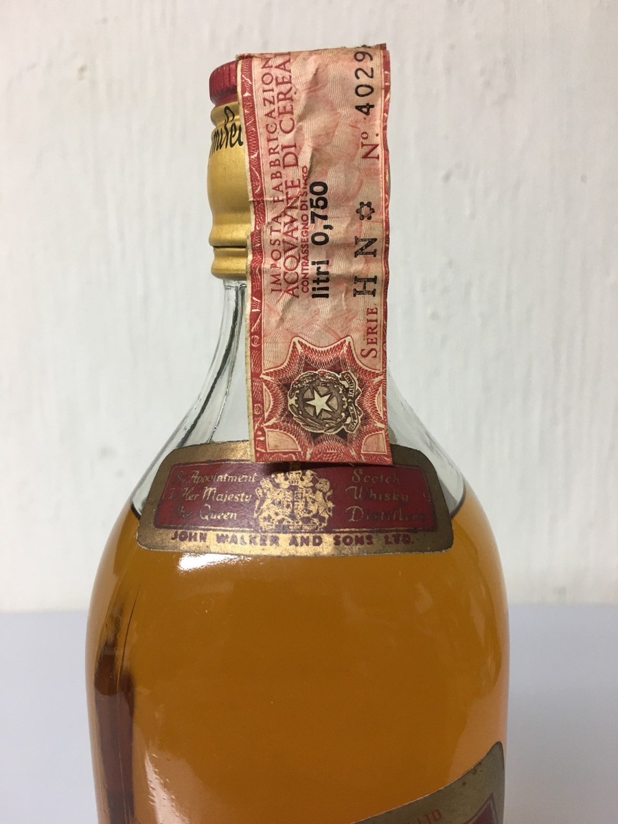 Johnnie Walker Red Label Old Scotch Whisky 75cl 40% Vol Vintage