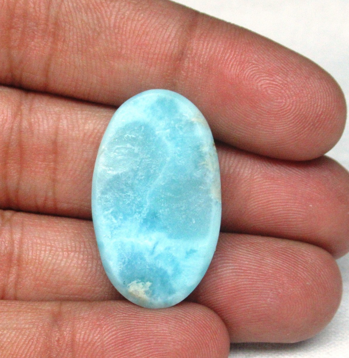 ◯larimar◯ Larimar Cabochon Oval 35.35 ct Natural Loose Gemstone