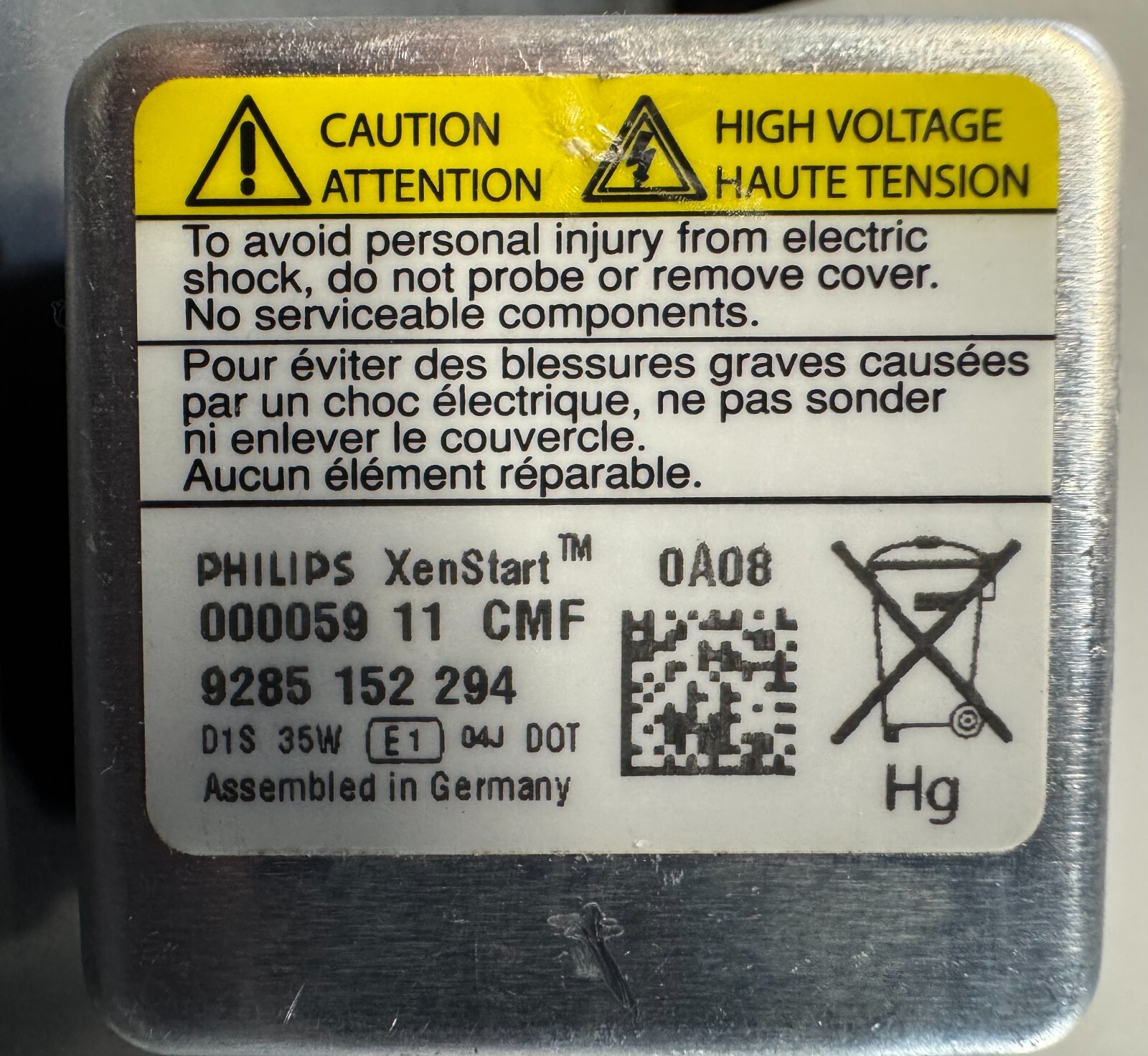 ASTON MARTIN DB9 DBS VANTAGE V8 HEADLIGHT XENON BALLAST & BULB OEM