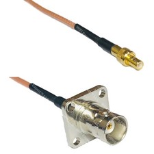 RG316 SMB MALE to BNC Flange Female RF Cable Rapid-SHIP LOT