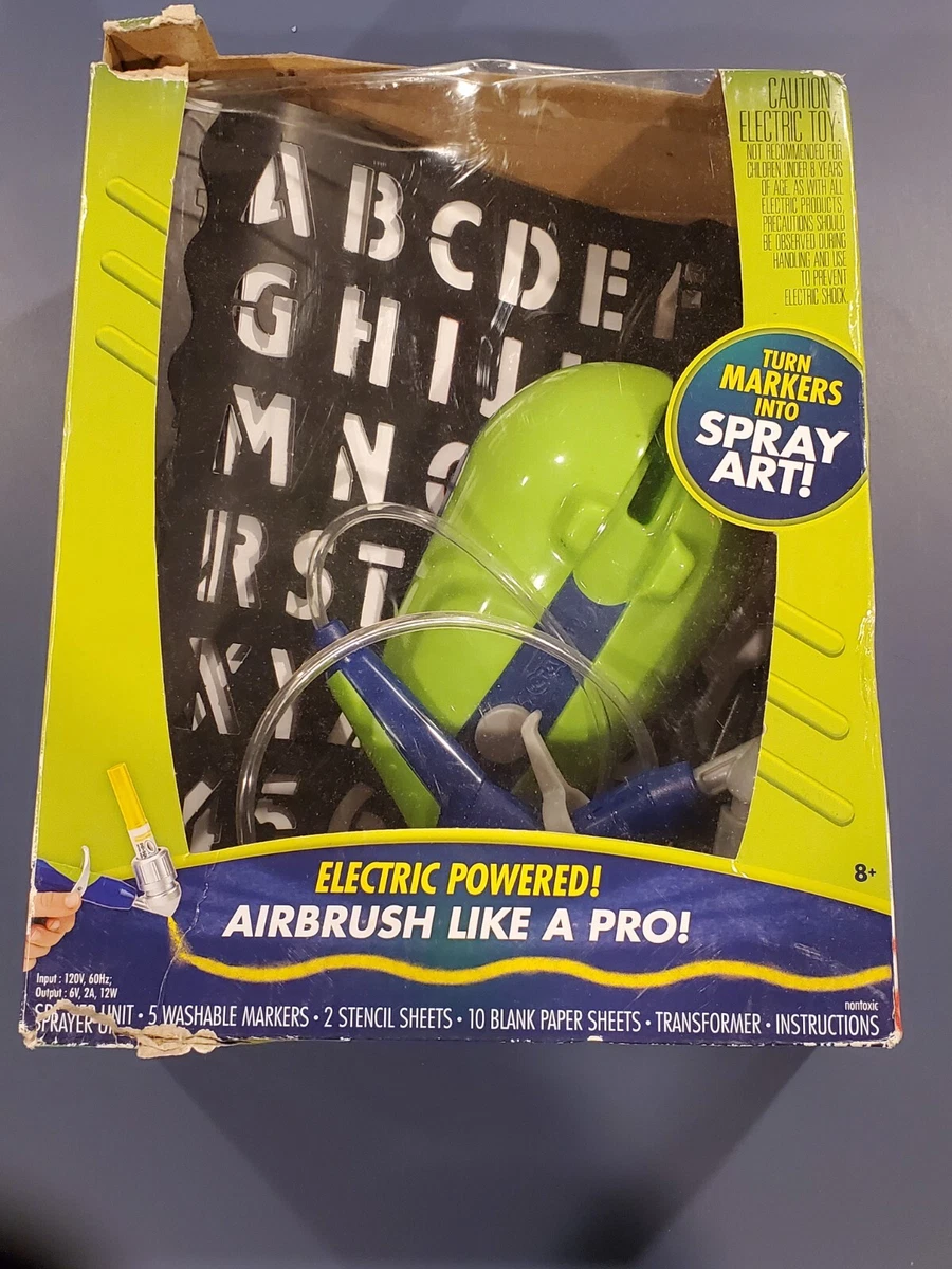 Crayola Air Marker Sprayer Airbrush Kit Gift for Kids Age 8 9