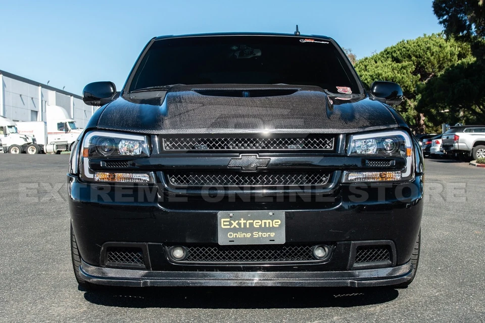 For 06-09 Chevrolet Trailblazer SS CARBON FIBER Front Bumper Lip Splitter - Image 3 of 4