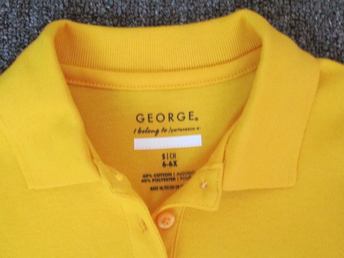 Boys shirt polo large XL XXL white red green blue black NEW George - Picture 2 of 20