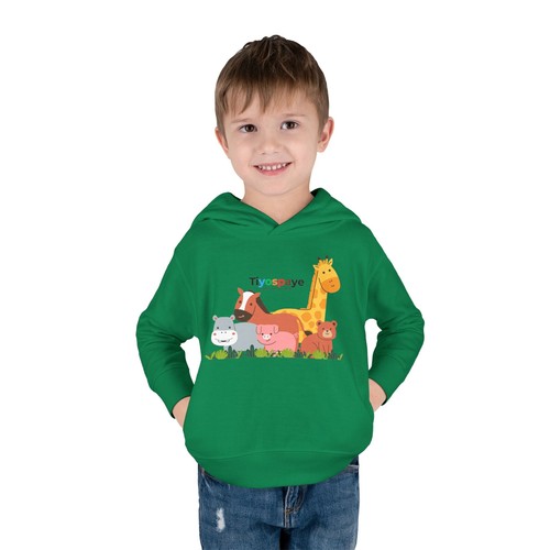 Cute Animal Graphic Toddler Fleece Hoodie - Ideal for Playtime & Gifts - Picture 16 of 61