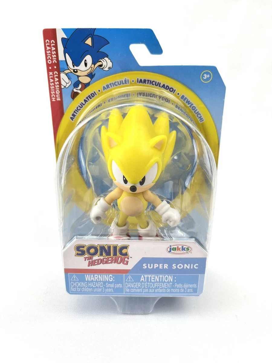 New Jakks Classic Sonic The Hedgehog 2 Movie SUPER SONIC 2.5 Mini Action  Figure