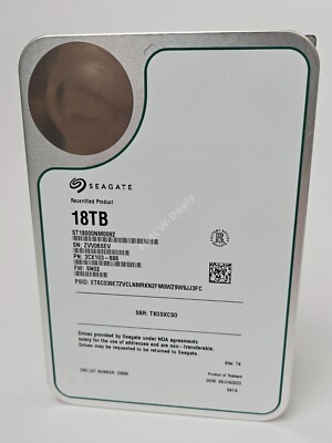 Seagate HDD Exos X - 2X18 | 18TB Festplatte | ST18000NM0092 | 3,5'' | 256MB Cache